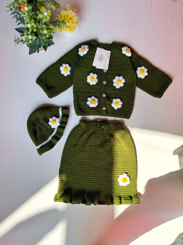 Daisy Crochet Skirt Set